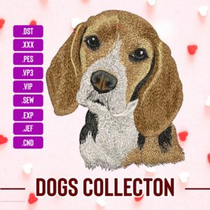 American Beagle Dog Machine Embroidery Patterns - Digital Download