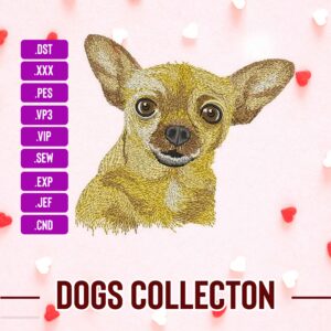 Chihuahua Dog Embroidery Designs Chihuahua Dog Custom pets Embroidery Digital Designs Instant Download