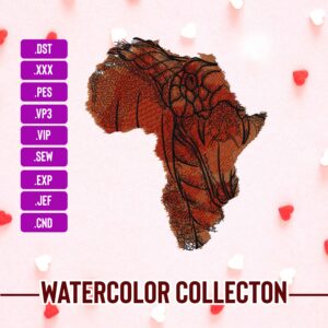 African Cobra Map Machine Embroidery Patterns – Digital Download