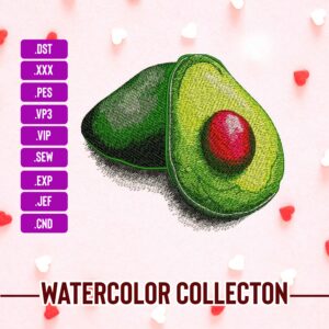 Avocado Machine Embroidery Patterns – Digital Download