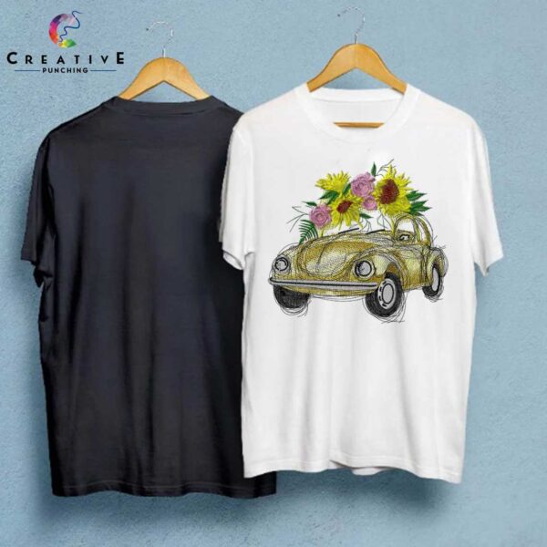 Flower Car Machine Embroidery Patterns – Digital Download - Image 2