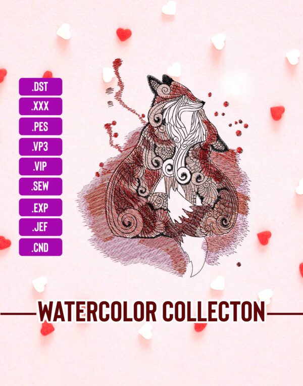 Fox Machine Embroidery Patterns – Digital Download