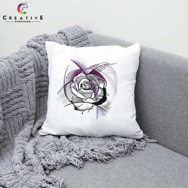 Purple Rose Machine Embroidery Patterns – Digital Download - Image 3