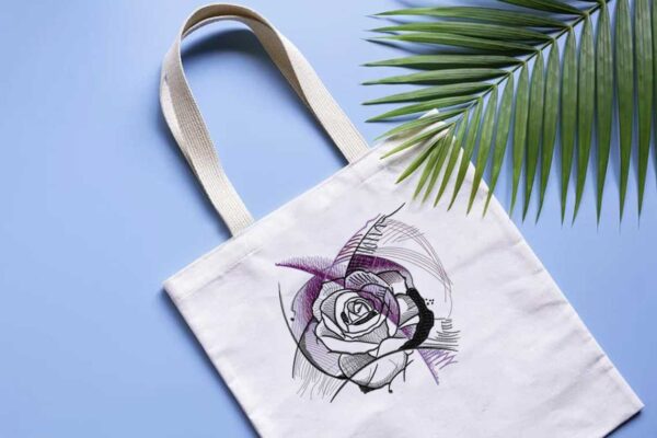 Purple Rose Machine Embroidery Patterns – Digital Download - Image 4