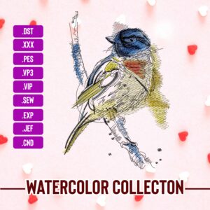 Sparrow Bird Machine Embroidery Patterns – Digital Download