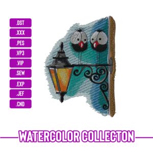 Street Lamp Machine Embroidery Patterns – Digital Download