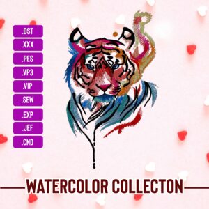 Tiger Machine Embroidery Patterns – Digital Download