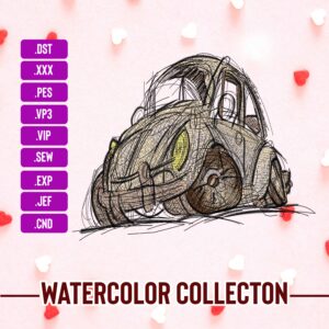 Vintage Car Machine Embroidery Patterns – Digital Download