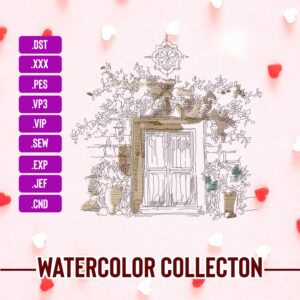 Window Machine Embroidery Patterns – Digital Download
