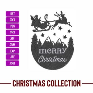 Christmas Reindeer Machine Embroidery Patterns – Digital Download