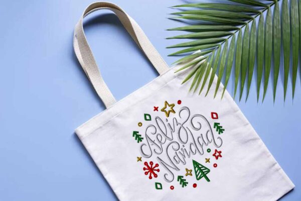 Feliz Christmas Machine Embroidery Patterns – Digital Download - Image 2