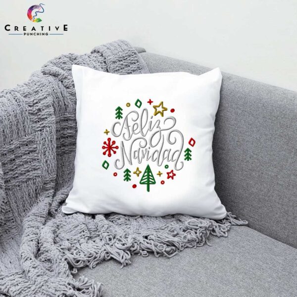 Feliz Christmas Machine Embroidery Patterns – Digital Download - Image 4