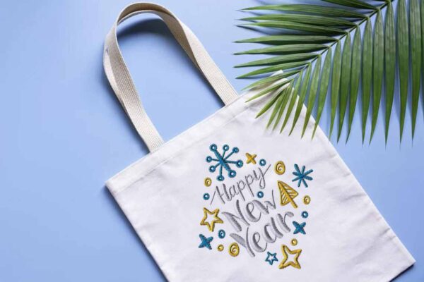 Happy New Year Machine Embroidery Patterns – Digital Download - Image 4