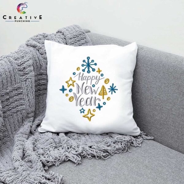 Happy New Year Machine Embroidery Patterns – Digital Download - Image 2