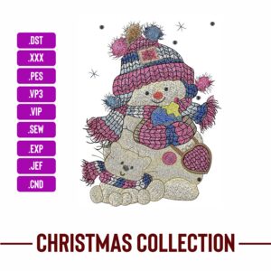 Winter Doll Christmas Machine Embroidery Patterns – Digital Download
