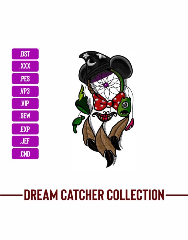 Dream Catcher Micky Mouse Machine Embroidery Patterns – Digital Download