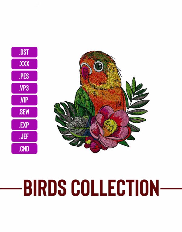 Fischer Love bird Machine Embroidery Patterns – Digital Download