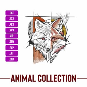 Fox-Machine-Embroidery-Design