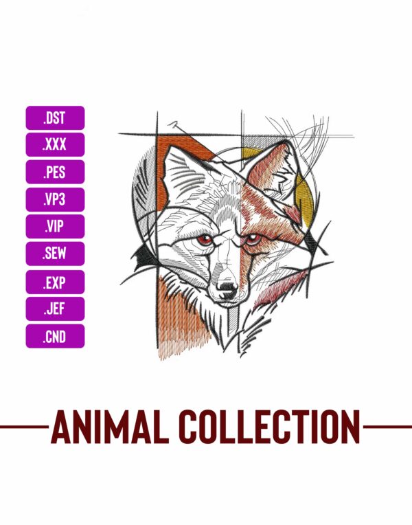 Fox-Machine-Embroidery-Design