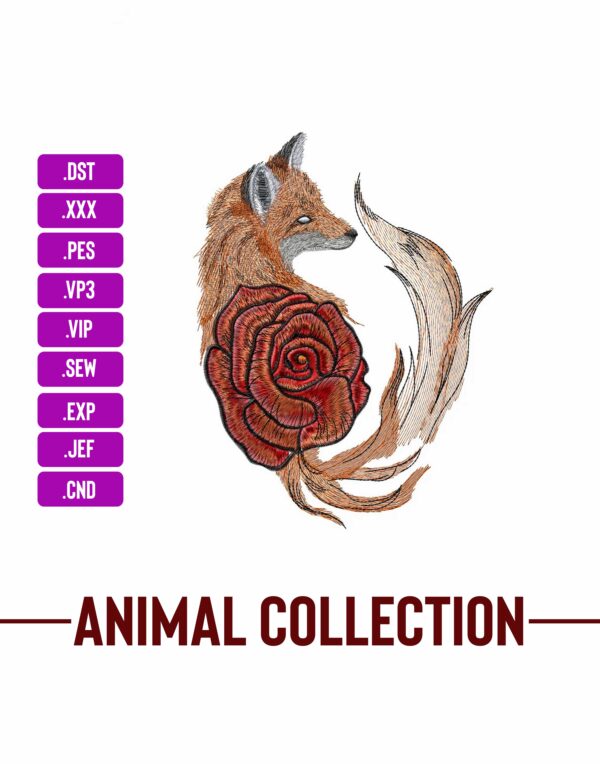 Fox Machine Embroidery Patterns – Digital Download