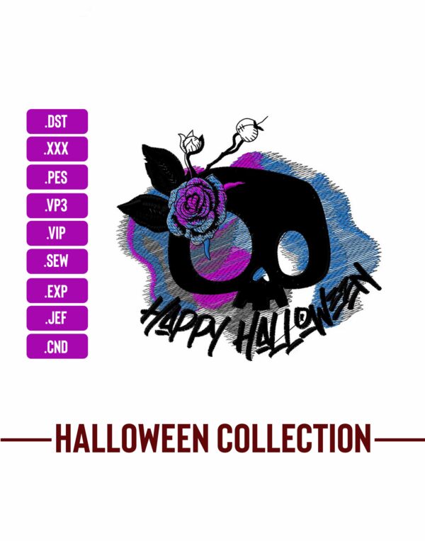 Happy Halloween Machine Embroidery Patterns – Digital Download