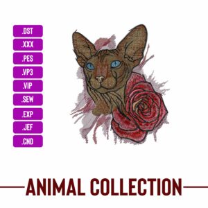 Sphynx CatMachine Embroidery Patterns – Digital Download
