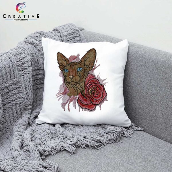 Sphynx CatMachine Embroidery Patterns – Digital Download - Image 3