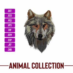 Wolf Machine Embroidery Patterns – Digital Download