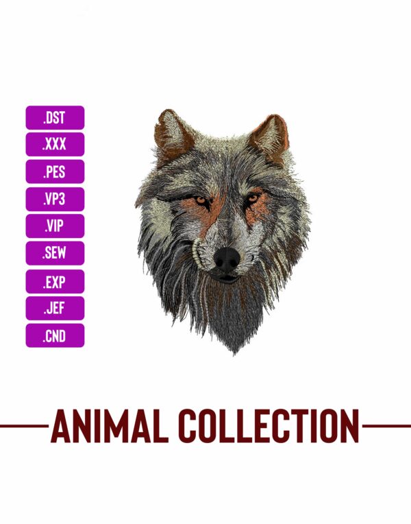 Wolf Machine Embroidery Patterns – Digital Download