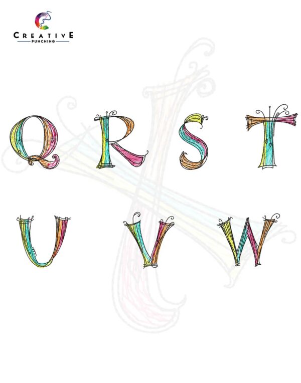 Zenspirations Alphabetic Font Machine Embroidery Patterns – Digital Download - Image 3