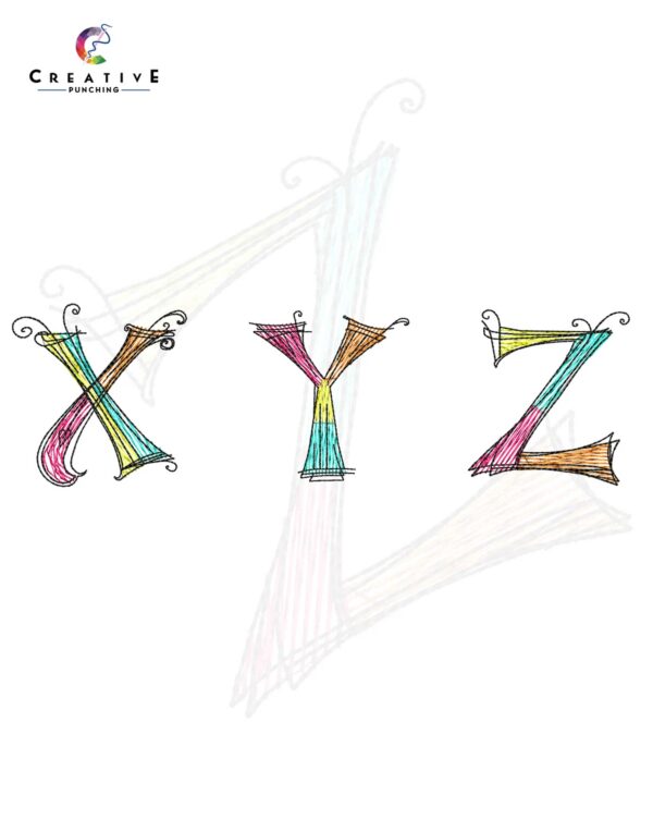 Zenspirations Alphabetic Font Machine Embroidery Patterns – Digital Download - Image 4