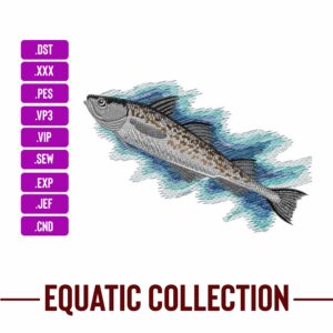 Alaska pollock Machine Embroidery Patterns – Digital Download