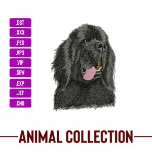 Newfoundland-Dog-Machine-Embroidery-Design