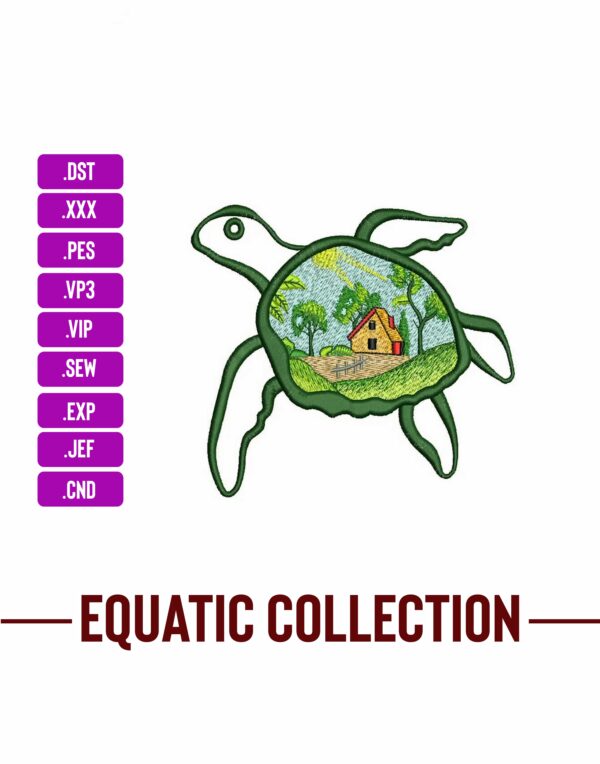 Village Life Turtule Machine Embroidery Patterns – Digital Download