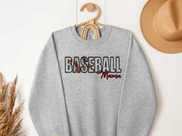 Baseball Mama Embroidery Design Sketching Embroidery Designs Machine Embroidery Patterns – Digital Download - Image 2