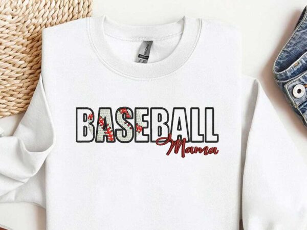 Baseball Mama Embroidery Design Sketching Embroidery Designs Machine Embroidery Patterns – Digital Download