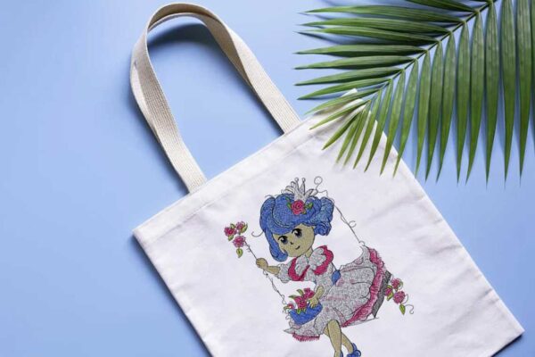 Hanging Cradle Doll Embroidery Designs Machine Embroidery Patterns – Digital Download - Image 3