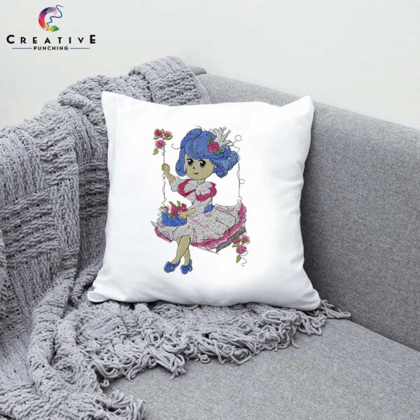 Hanging Cradle Doll Embroidery Designs Machine Embroidery Patterns – Digital Download - Image 2