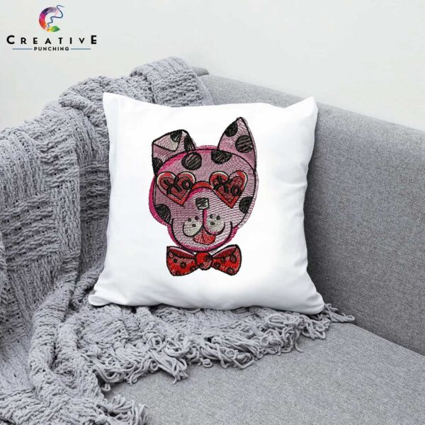 Dog Valentines Machine Embroidery Patterns - Digital Download - Image 3