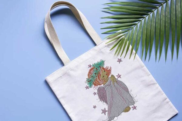 Fairy Little Girl Machine Embroidery Patterns – Digital Download - Image 2