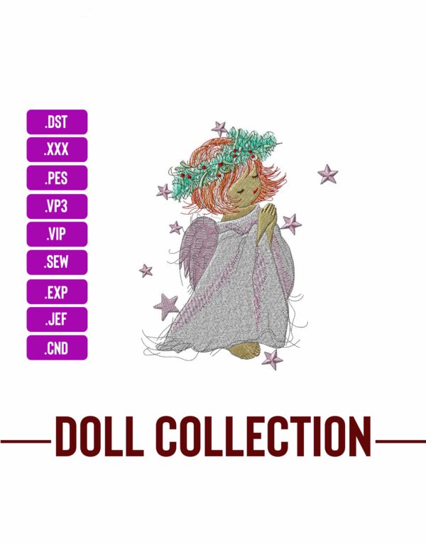 Fairy Little Girl Machine Embroidery Patterns – Digital Download