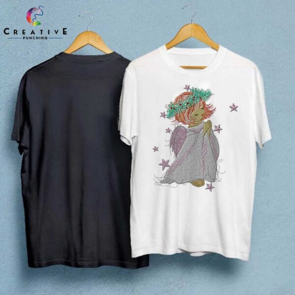 Fairy Little Girl Machine Embroidery Patterns – Digital Download - Image 3