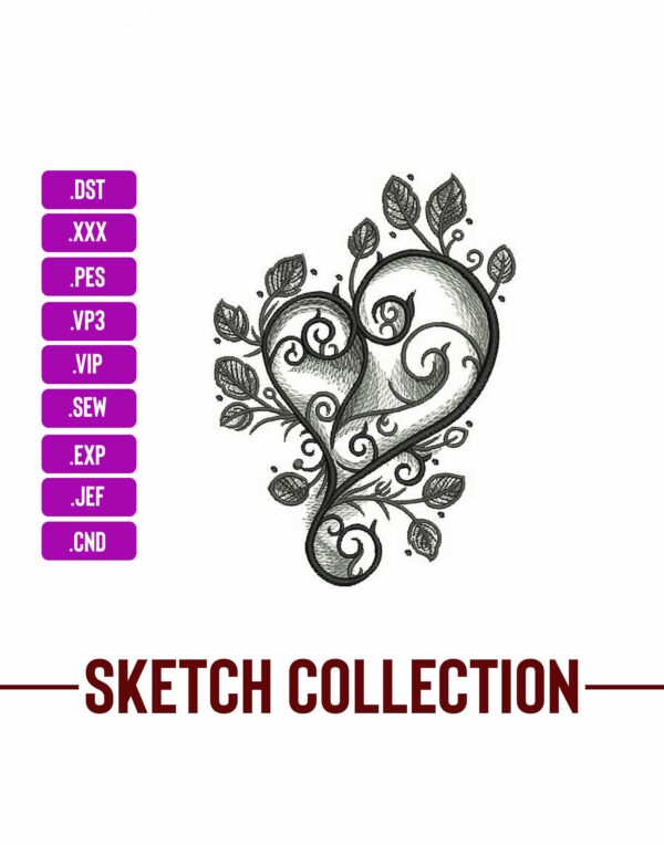 Heart Machine Embroidery Designs Machine Embroidery Patterns – Digital Download