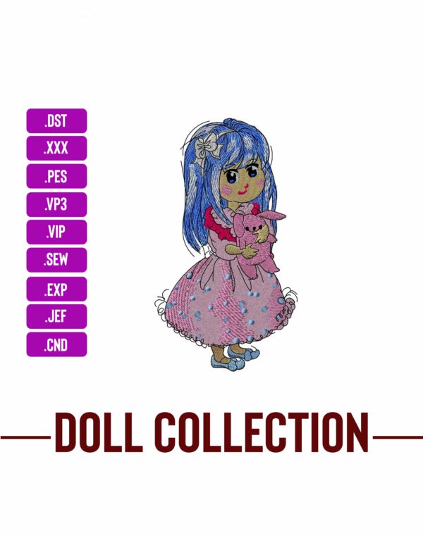 Little Doll Embroidery Designs