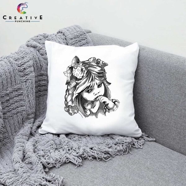 Little Girl Machine Embroidery Sketching Embroidery Designs Machine Embroidery Patterns – Digital Download - Image 3