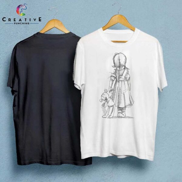 Little Girl With bear Machine Embroidery Sketching Embroidery Designs Machine Embroidery Patterns – Digital Download