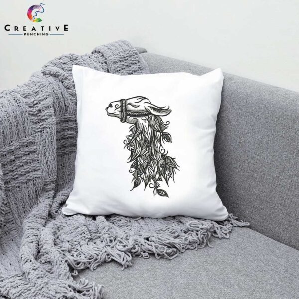 Llama Sketching Machine Embroidery Designs – Digital Download - Image 2
