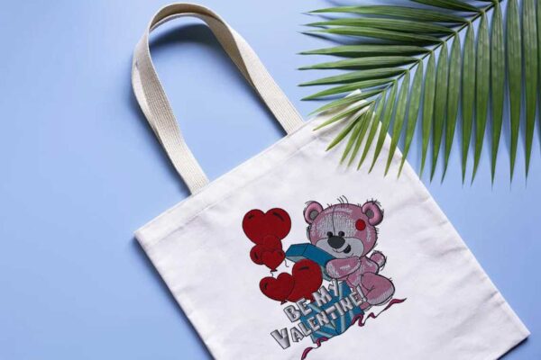 Teddy Bear Valentine's Machine Embroidery Patterns – Digital Download