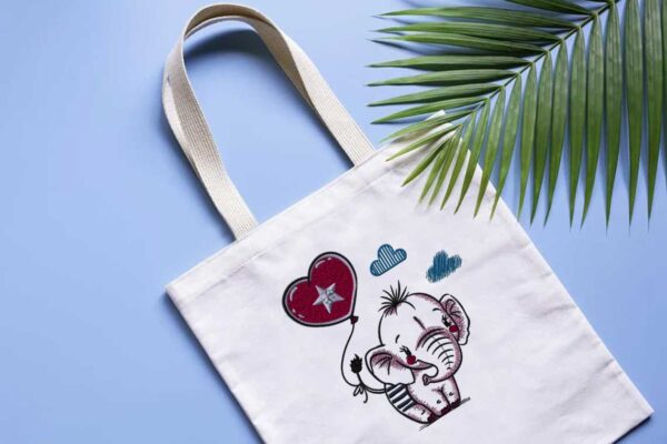 Little Elephant Valentines Day Embroidery Designs Machine Embroidery Patterns – Digital Download - Image 4