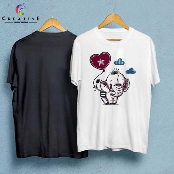Little Elephant Valentines Day Embroidery Designs Machine Embroidery Patterns – Digital Download - Image 3